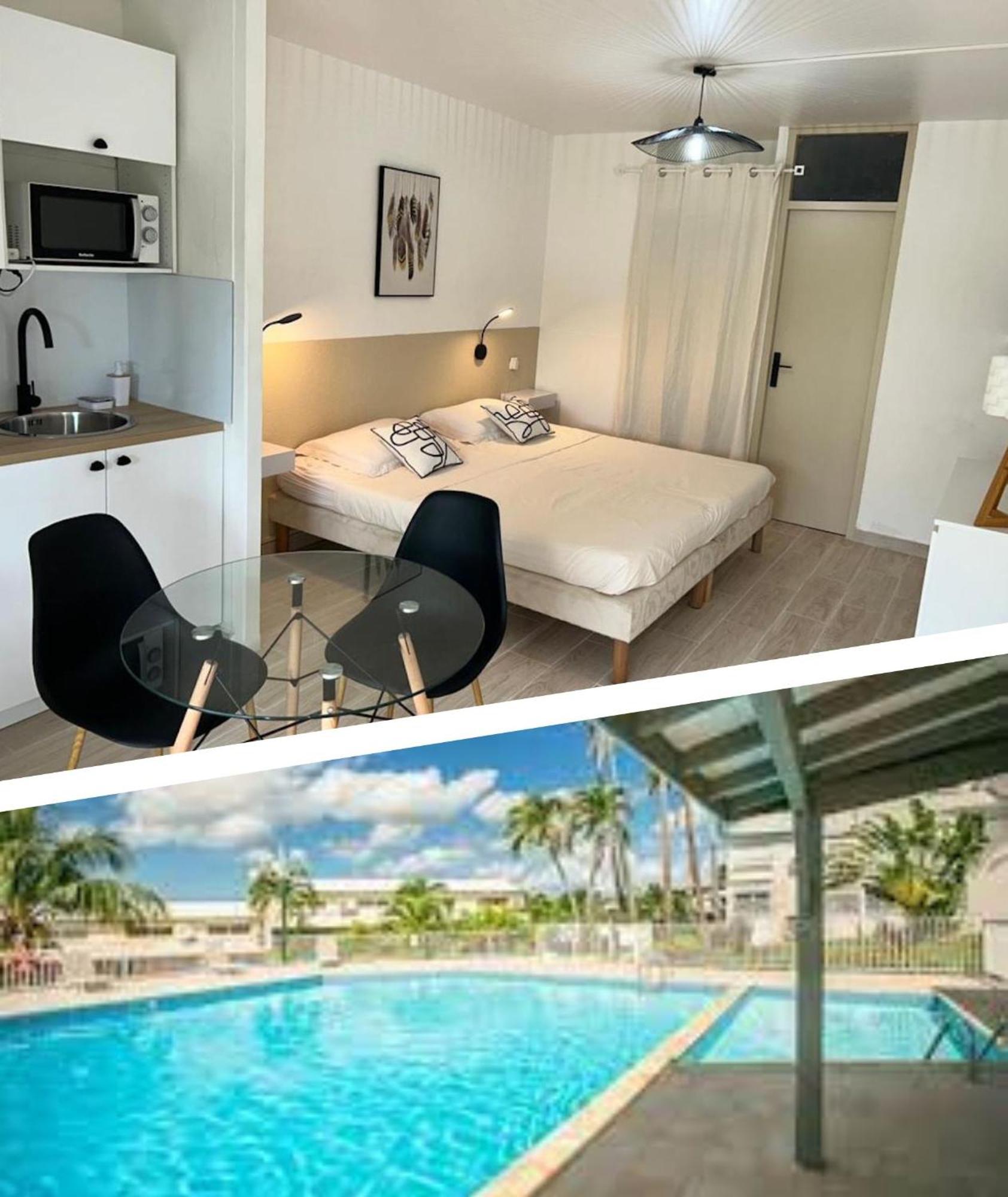 Superbe Studio Avec Piscine, Au Coeur De La Marina! Village Soleil ! Proche Aeroport & Ferry Le Gosier  Bagian luar foto